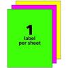 imageAvery Neon Shipping Labels Laser Printable Assorted Green Pink Yellow Labels 15 Total 5975Neon Assorted