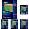 imageAvery Neon Shipping Labels Laser Printable Assorted Green Pink Yellow Labels 15 Total 5975Neon Green