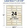 imageAvery Pearlized Ivory Rectangle Labels Sure Feed Technology 1quot x 25quot 240 Pearlized Ivory Labels LaserInkjet Printable240 labels