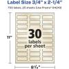 imageAvery Pearlized Ivory Rectangle Labels Sure Feed Technology PrinttoTheEdge 075quot x 225quot 300 Pearlized Ivory Labels LaserInkjet Printable750 labels