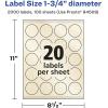 imageAvery Pearlized Ivory Round Labels Sure Feed Technology PrinttoTheEdge 175quot Diameter 200 Pearlized Ivory Labels LaserInkjet Printable2 000 labels