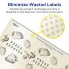 imageAvery Pearlized Ivory Round Labels Sure Feed Technology PrinttoTheEdge 3quot Diameter 60 Pearlized Ivory Labels LaserInkjet Printable60 labels