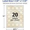imageAvery Pearlized Ivory Square Labels Sure Feed Technology PrinttoTheEdge 15quot x 15quot 200 Pearlized Ivory Labels LaserInkjet Printable1 000 labels