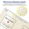 imageAvery Pearlized Ivory Square Labels Sure Feed Technology PrinttoTheEdge 3quot x 3quot 60 Pearlized Ivory Labels LaserInkjet Printable600 labels