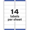 imageAvery Printable Address Labels with Sure Feed 113quot x 4quot Matte Clear 700 Blank Mailing Labels 05662700 Labels Pack of 5