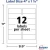 imageAvery Printable Blank Rectangle Labels 15quot x 4quot Matte White 840 Customizable Labels 5197One Size