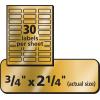 imageAvery Printable Return Address Labels 075quot x 225quot Gold Foil 300 Blank Mailing Labels 08987300 Labels Pack of 5