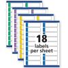 imageAvery TrueBlock Extra Large File Folder Labels 1516quot x 3716quot 450 Printable Labels Assorted Colors 50261516 x 3716 in