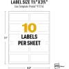 imageAvery UltraDuty GHS Labels Waterproof 2 X 3 White Rectangle Labels 200 Total Use with Laser Printers112 X 334