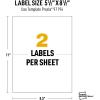 imageAvery UltraDuty GHS Labels Waterproof 2 X 3 White Rectangle Labels 200 Total Use with Laser Printers512 X 812