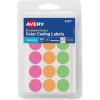 imageAvery ColorCoding Removable Labels 34 Inch Round Labels Assorted Neon Colors NonPrintable 315 Dot Stickers Total 673336 Pack
