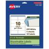imageAvery Dissolvable Rectangle Labels Sure Feed Technology 2quot x 4quot Matte White LaserInkjet Printable 250 Labels Total FreezerSafe MicrowaveSafe RefrigeratorSafe50 labels