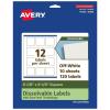 imageAvery Dissolvable Square Labels Sure Feed Technology 218quot x 218quot Matte White PrinttoTheEdge LaserInkjet Printable 120 Labels Total120 labels