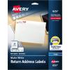 imageAvery Matte White Return Address Label Sure Feed Technology Permanent Adhesive 34quot x 214quot 600 Labels 8257Pack of 600