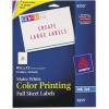 imageAvery Matte White Shipping Labels Permanent Adhesive 812quot x 11quot 20 Labels 8255One Size