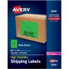 imageAvery Neon Shipping Labels Laser Printable Assorted Green Pink Yellow Labels 15 Total 5975Neon Green