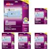 imageAvery Printable Address Labels with Sure Feed 113quot x 4quot Matte Clear 700 Blank Mailing Labels 05662140 labels Pack of 5