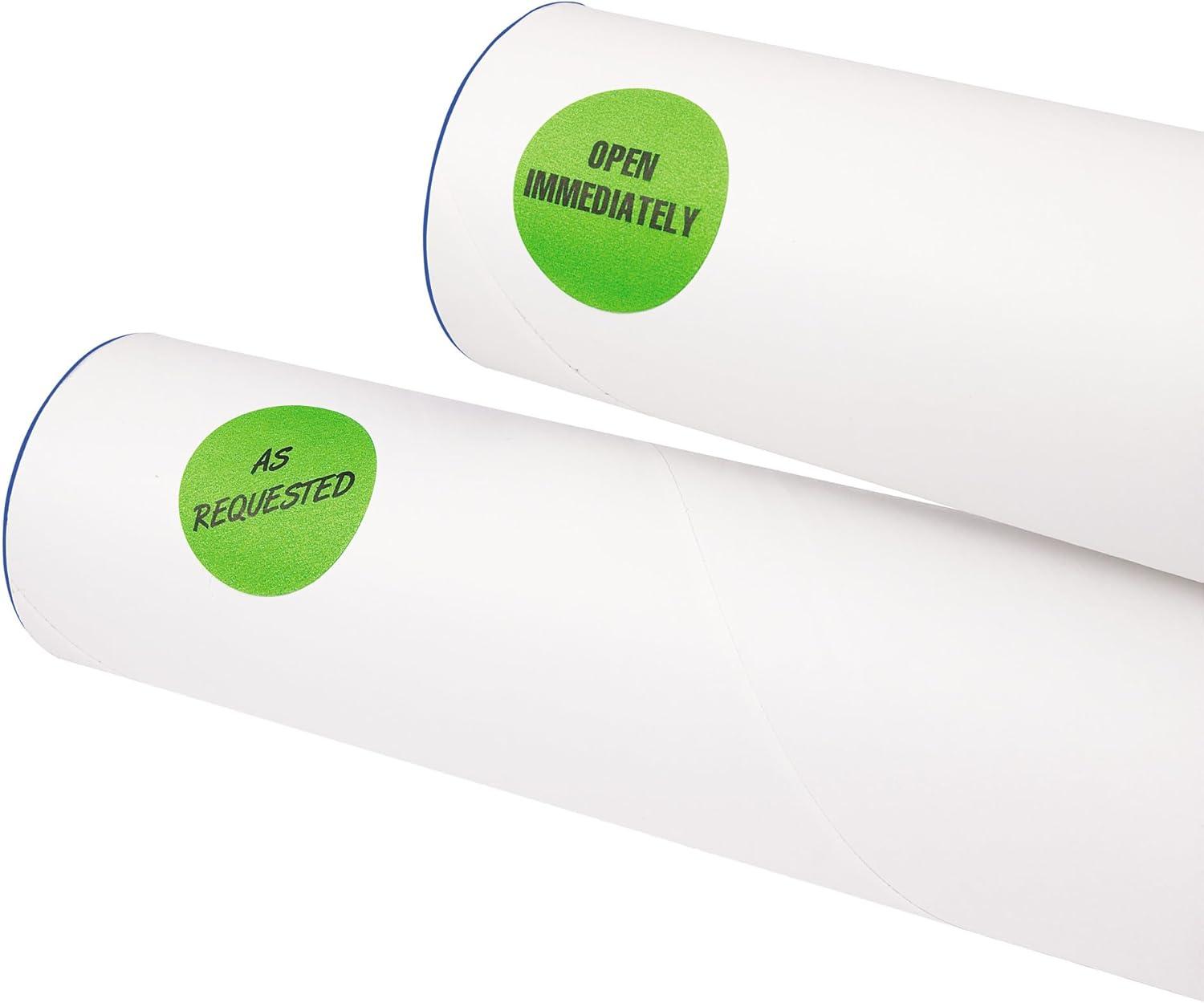 imageAvery 5498 Removable Print or Write Color Coding Labels for Laser Printers 114quot Round  Neon Green Pack of 400