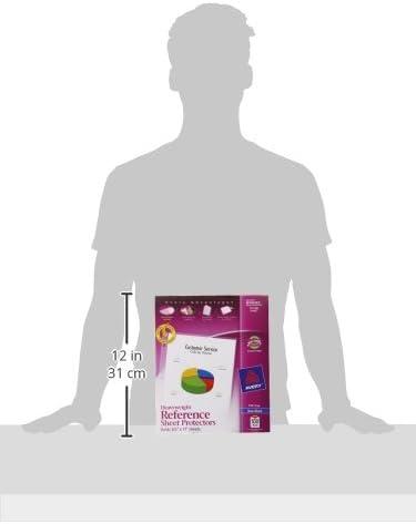 imageAvery Clear Heavyweight Sheet Protectors NonGlare Easy Load 200 Document Protectors 74401100 Pack