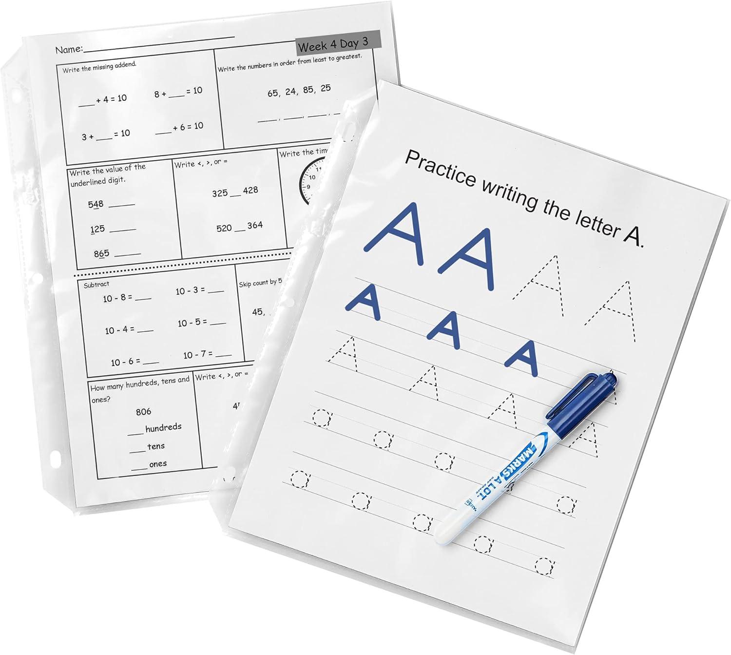 imageAvery Clear Heavyweight Sheet Protectors NonGlare Easy Load 200 Document Protectors 7440150 pack