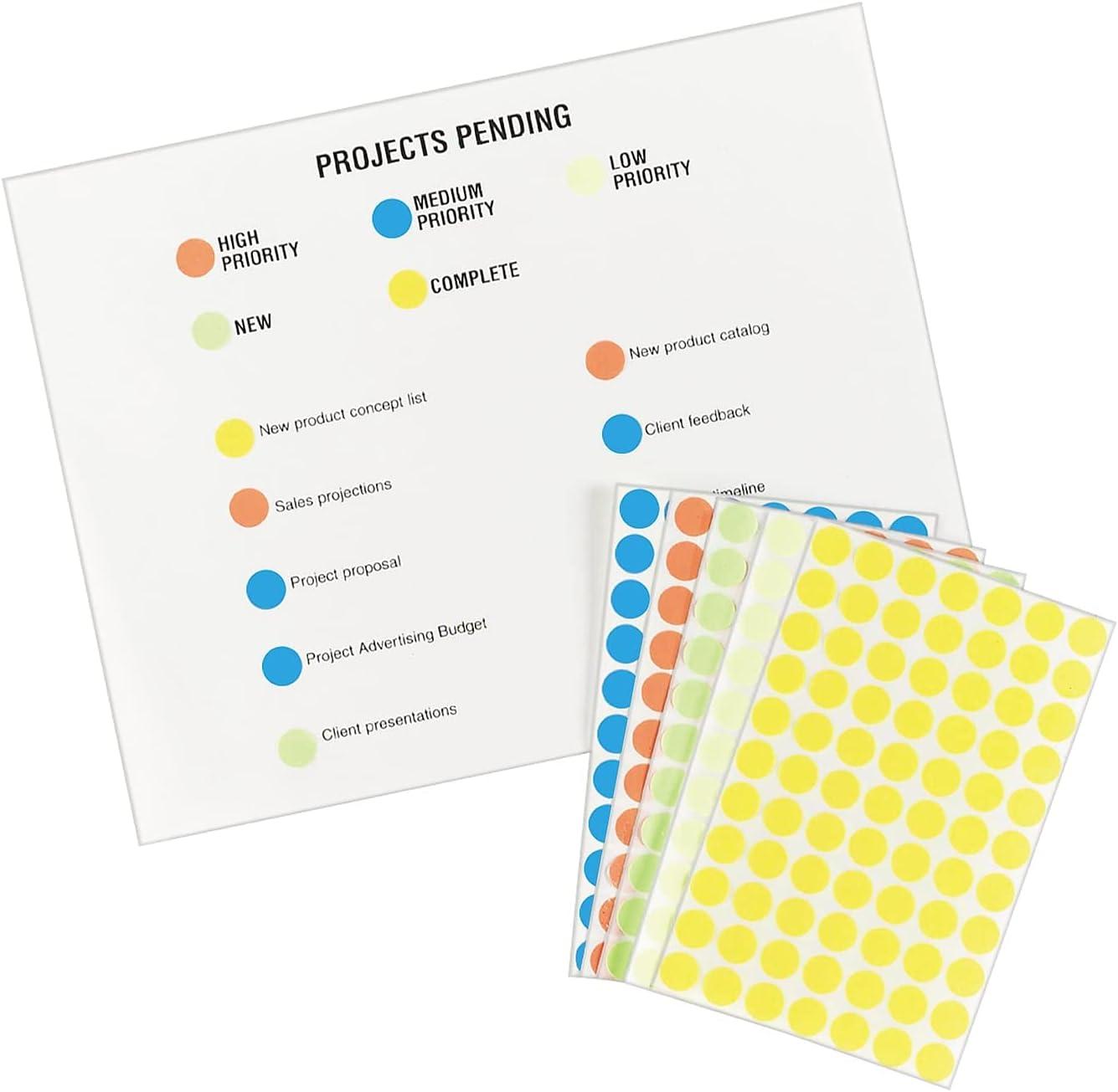 imageAvery ColorCoding Removable Labels 12 Inch Round Stickers Light Blue NonPrintable 840 Dot Stickers Total 5050One Size