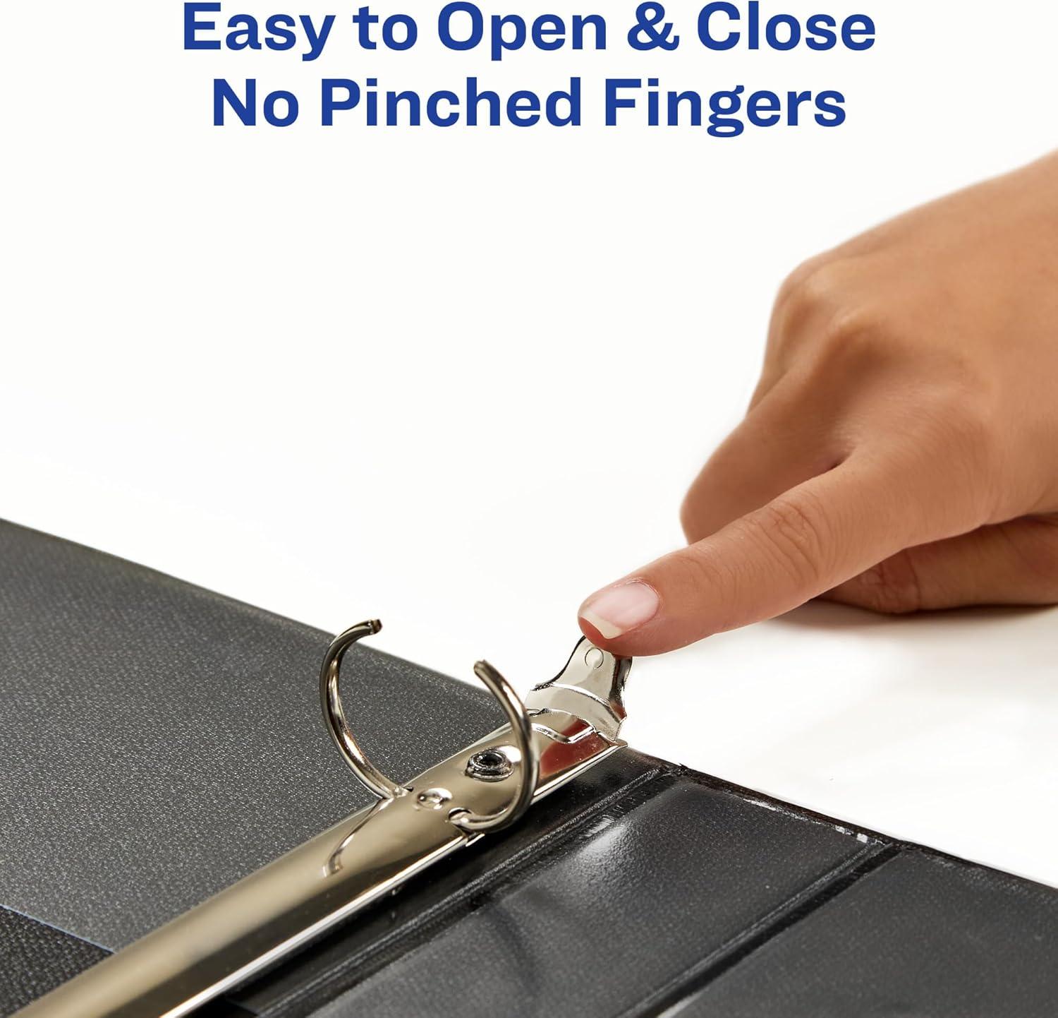 imageAvery Durable View 3 Ring Binder 1 Inch Round Rings Black and White Marble Waves 1 Fashion Binder 26743
