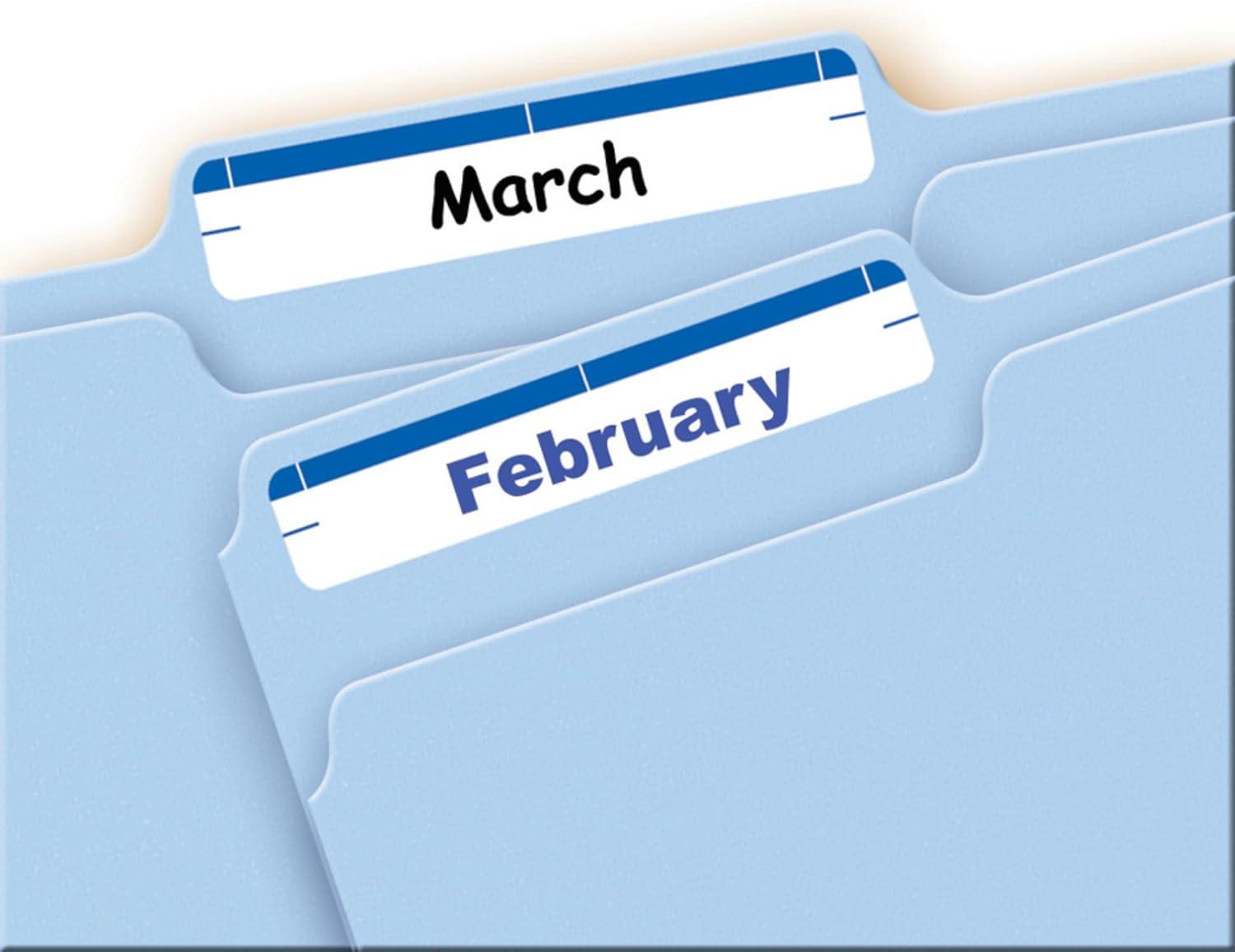 imageAvery File Folder Labels on 4quot x 6quot Sheet Easy Peel WhiteBlue Print ampamp Handwrite 23quot x 3716quot 252 Labels 5200