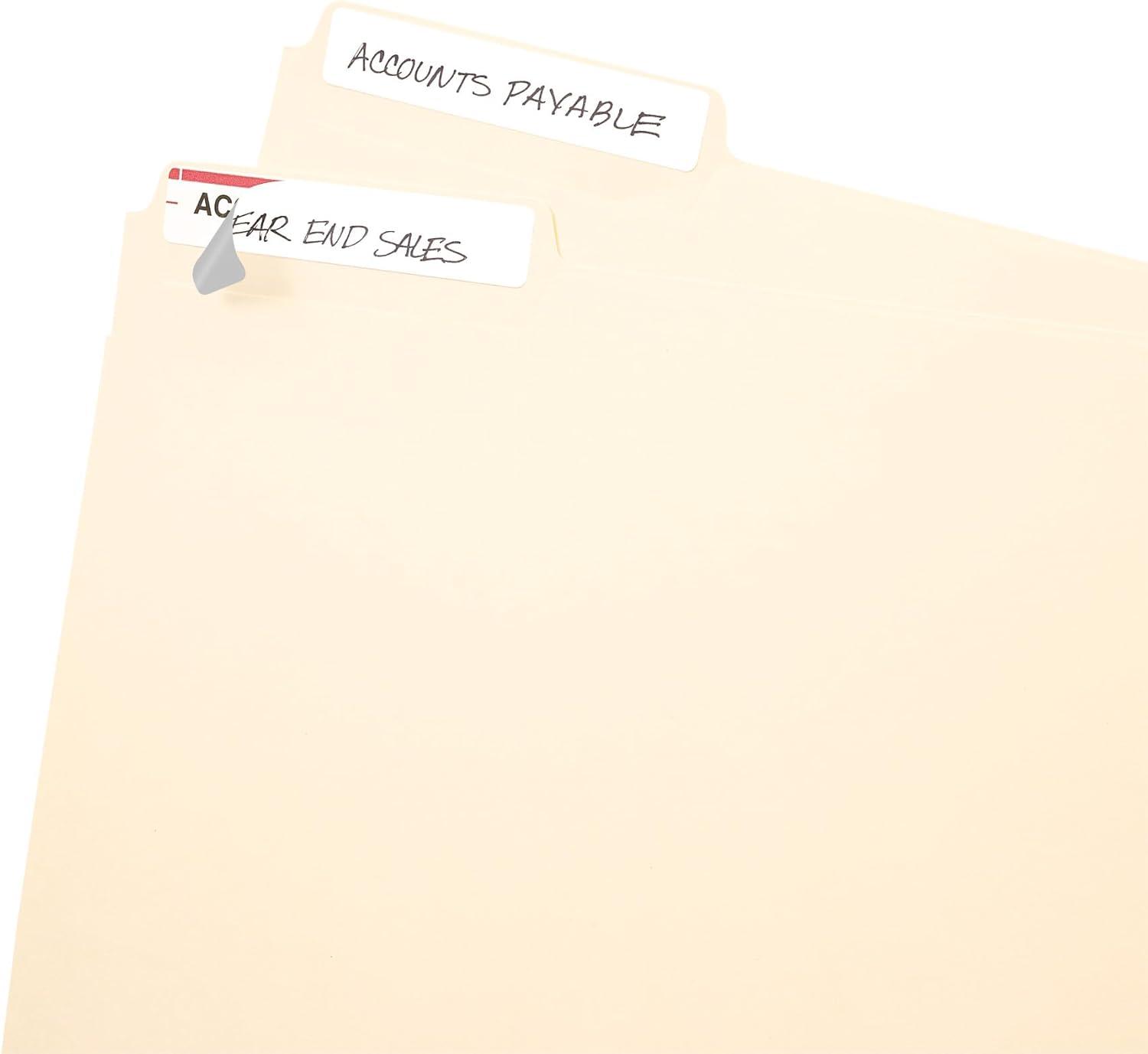 imageAvery File Folder Labels on 4quot x 6quot Sheets Easy Peel White Print ampamp Handwrite 23quot x 3716quot 252 Labels 52021 pack