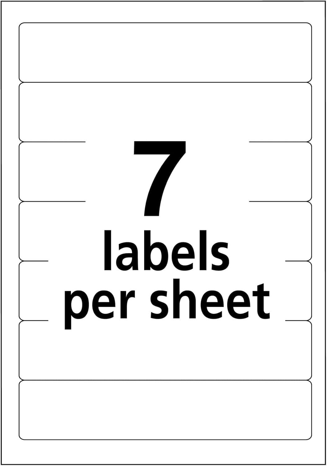 imageAvery File Folder Labels on 4quot x 6quot Sheets Easy Peel White Print ampamp Handwrite 23quot x 3716quot 252 Labels 52021 pack