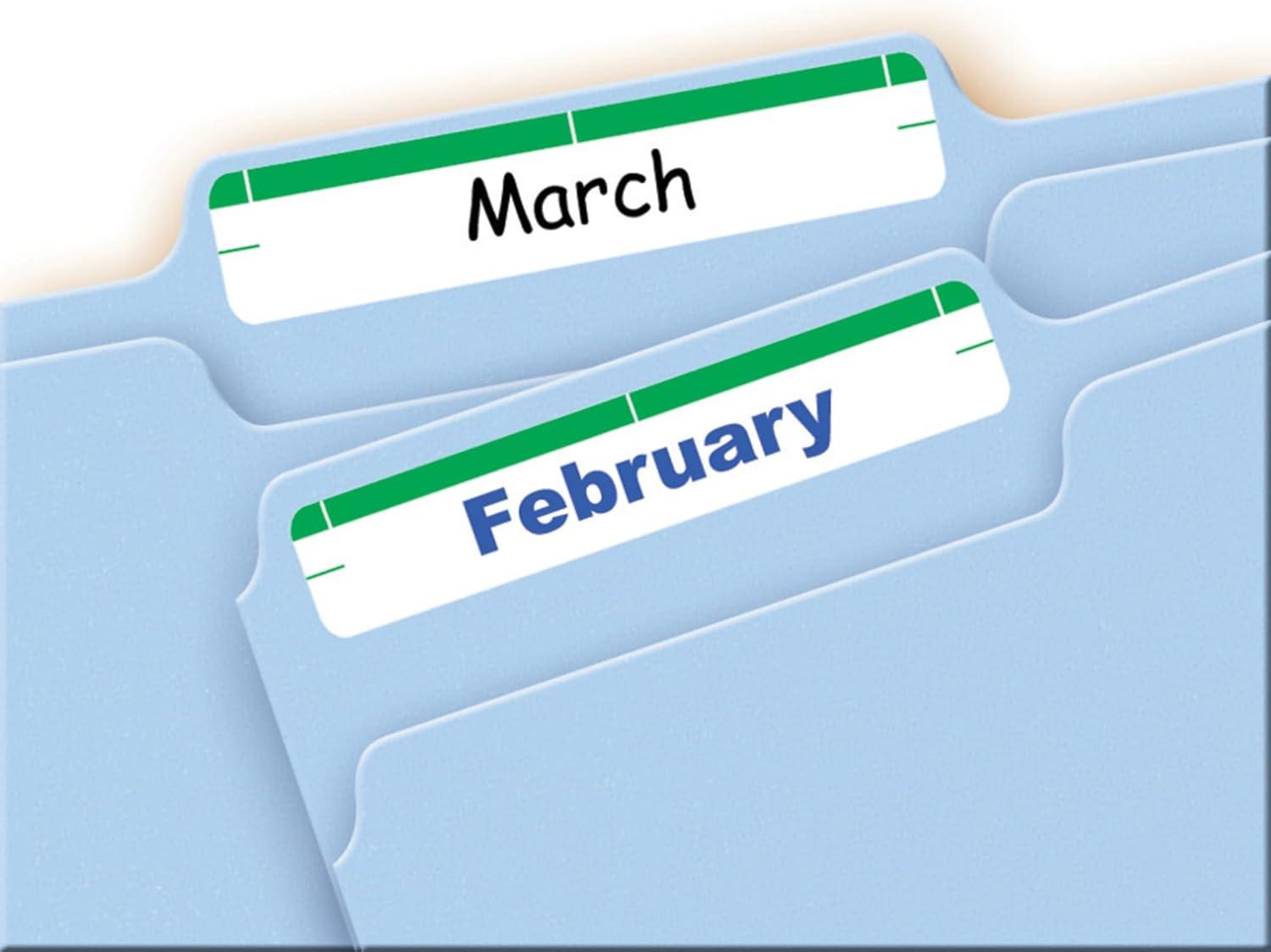 imageAvery File Folder Labels on 4quot x 6quot Sheets Easy Peel WhiteGreen Print or Write 23quot x 3716quot 252 Labels 520358 x 3 12