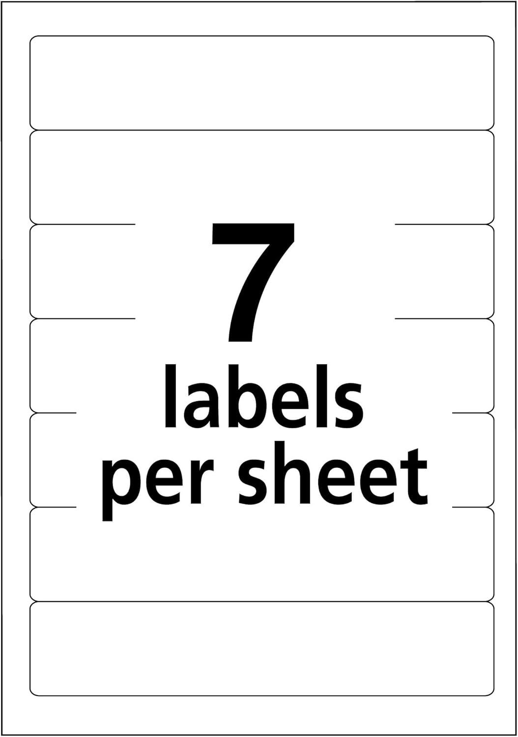 imageAvery File Folder Labels on 4quot x 6quot Sheets Easy Peel WhiteGreen Print or Write 23quot x 3716quot 252 Labels 520358 x 3 12 Pack of 2