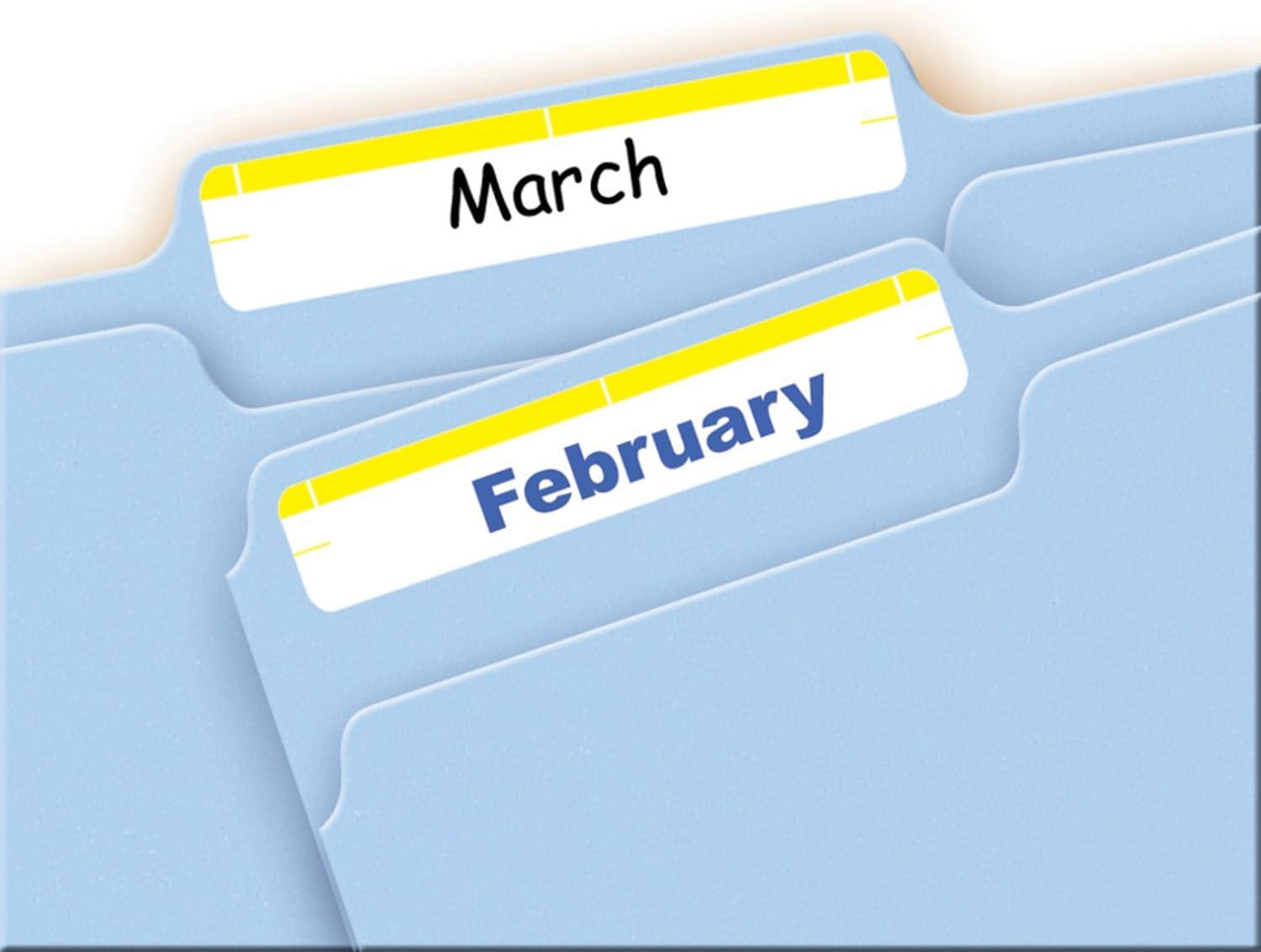 imageAvery File Folder Labels on 4quot x 6quot Sheets Easy Peel WhiteYellow Print or Write 23quot x 3716quot 252 Labels 520958 x 3 12