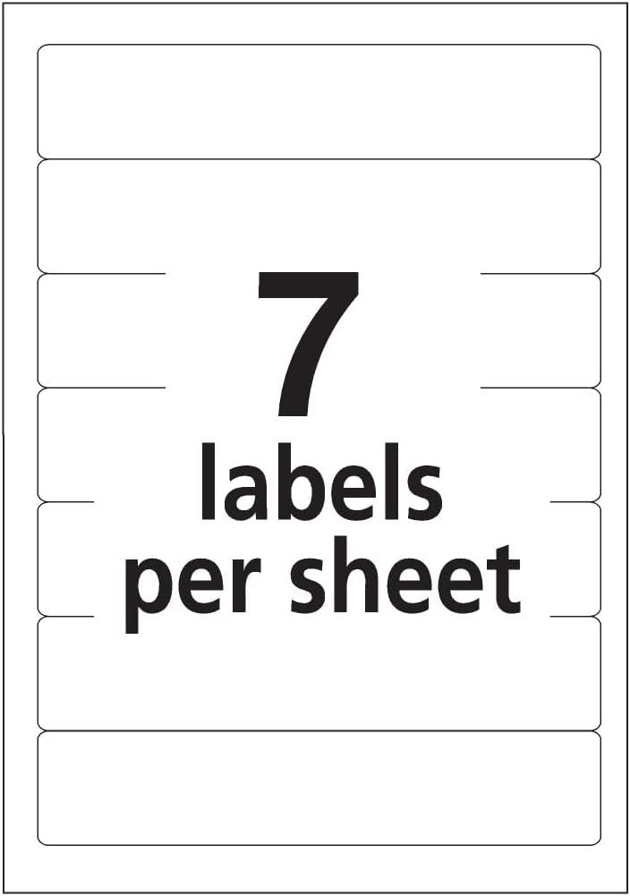 imageAvery File Folder Labels on 4quot x 6quot Sheets Easy Peel WhiteYellow Print or Write 23quot x 3716quot 252 Labels 520958 x 3 12 Pack of 2