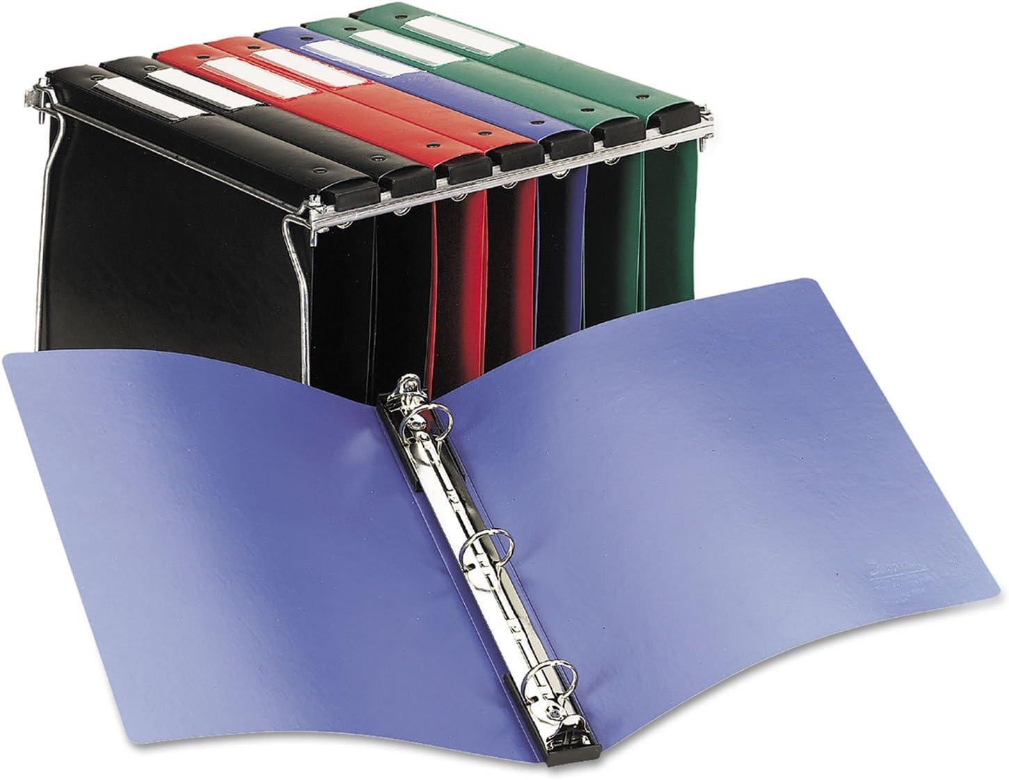 imageAvery Hanging Storage Flexible 3 Ring Binders 1quot Round Rings 175Sheet Capacity Black 4 Pack 177081 Pack