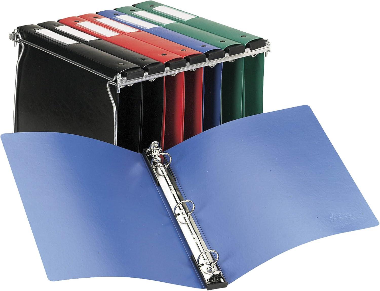 imageAvery Hanging Storage Flexible 3 Ring Binders 1quot Round Rings 175Sheet Capacity Black 4 Pack 177084 Pack