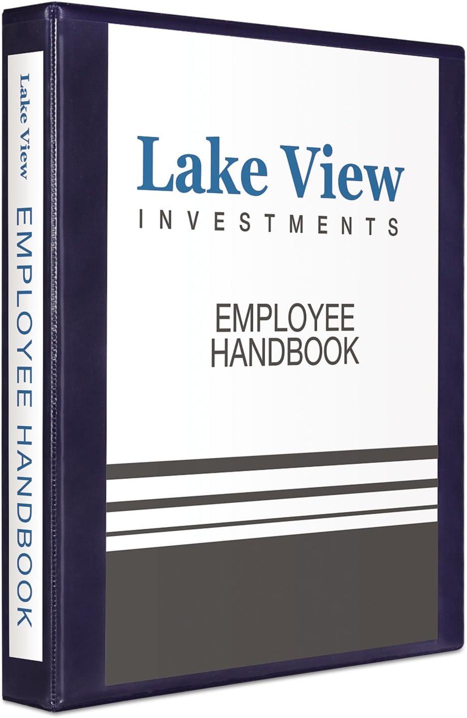 imageAvery HeavyDuty View 3 Ring Binder 15quot One Touch EZD Rings 1 Navy Blue Binder 79805Navy Blue
