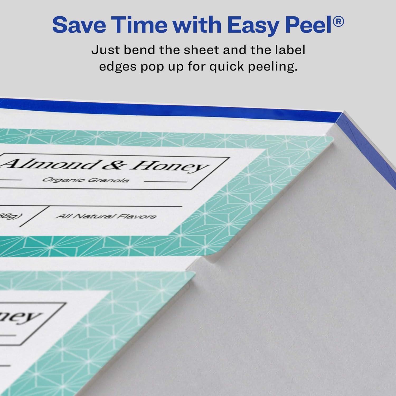 imageAvery Matte White Rectangle Labels Sure Feed Technology 2quot x 6quot 100 Matte White Printable Labels400 Labels