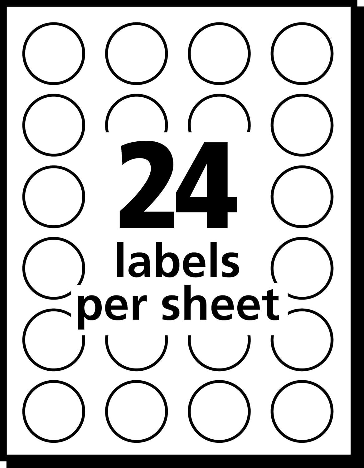 imageAvery Removable ColorCoding Labels Removable Adhesive Assorted Colors 34quot Diameter 1008 Labels 547234 Diameter