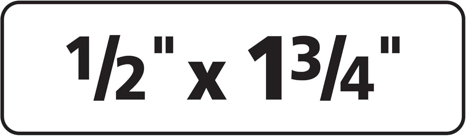 imageAvery Removable ID Labels Sure Feed Technology 05quot x 175quot 5 Packs 6467