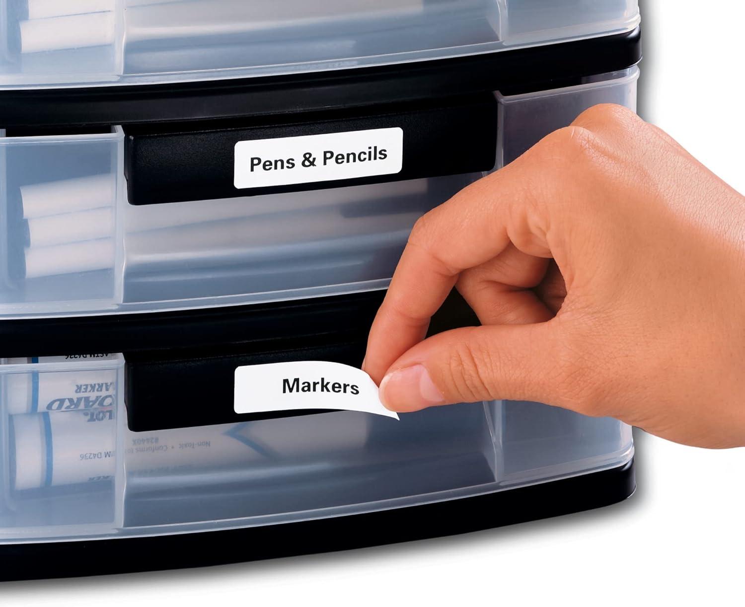 imageAvery Removable ID Labels Sure Feed Technology 05quot x 175quot 5 Packs 6467