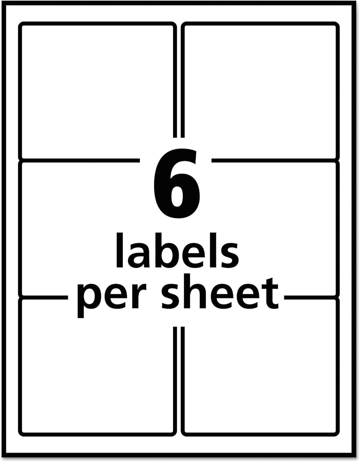 imageAvery Removable Multipurpose Labels Assorted Neon 3 13 x 43 13 x 4 Pack of 5