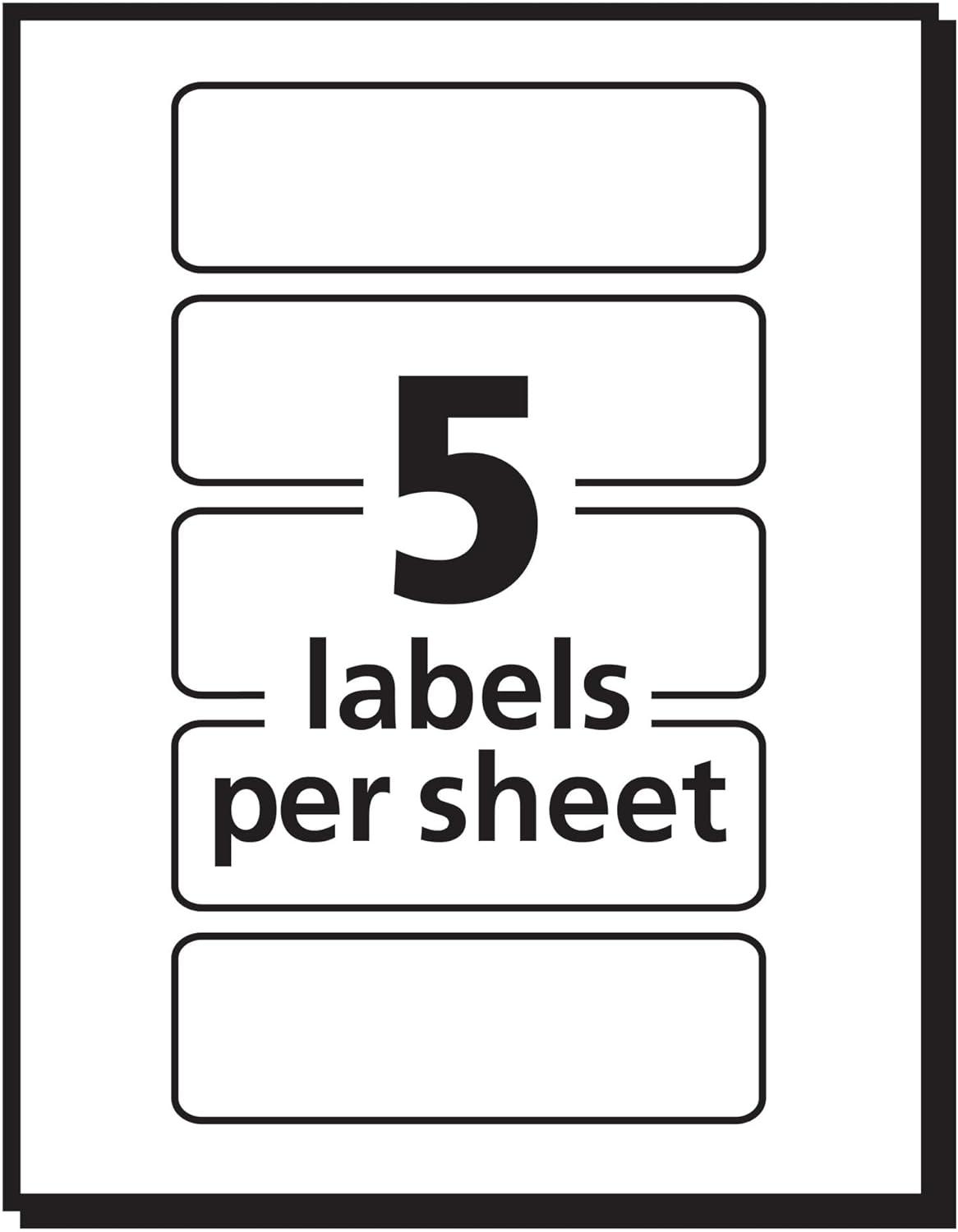 imageAvery Removable Print or Write Color Coding Labels 1 x 3 Inches 200 Labels 5481