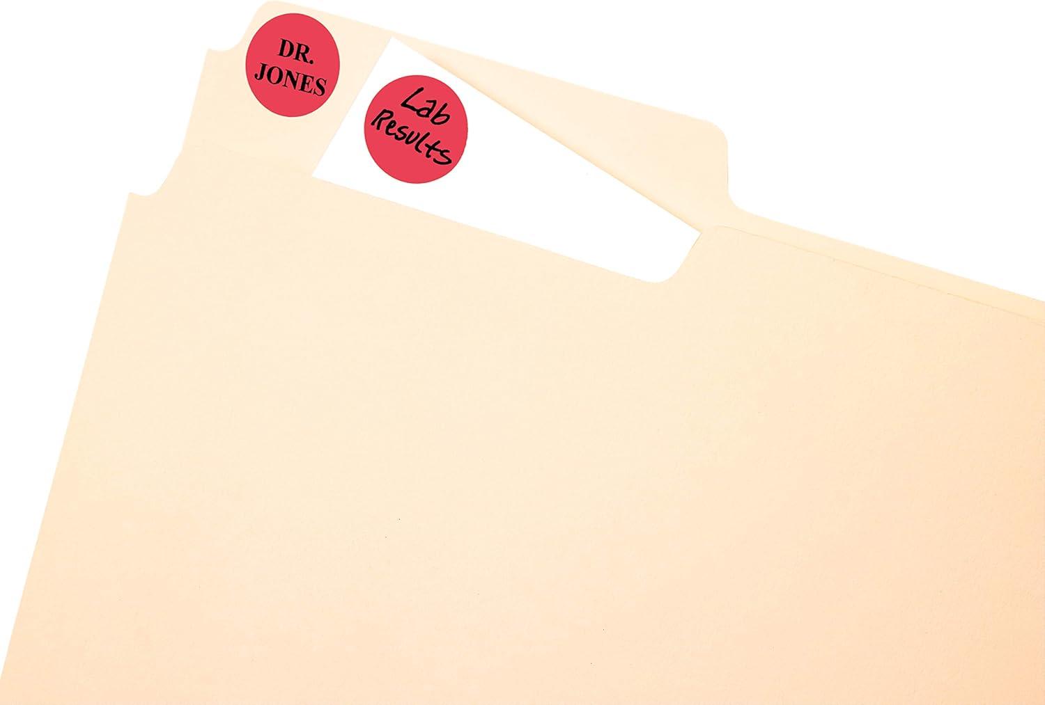 imageAvery Round Color Coding Labels Removable Adhesive Red 075quot 3 Pack 3024 Labels Total 321361 pack