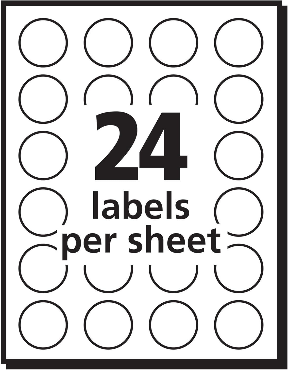 imageAvery Round Color Coding Labels Removable Adhesive Red 075quot 3 Pack 3024 Labels Total 321361 pack