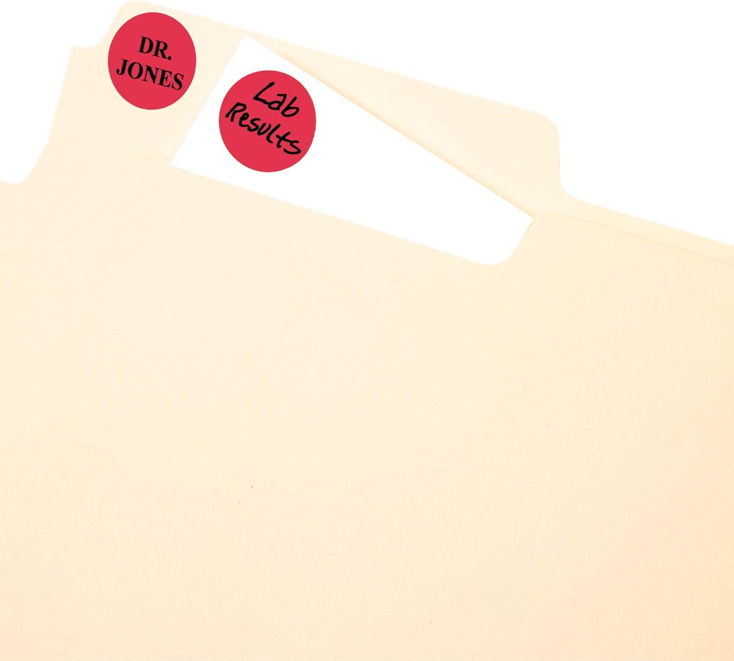 imageAvery Round Color Coding Labels Removable Adhesive Red 075quot 3 Pack 3024 Labels Total 321363 pack