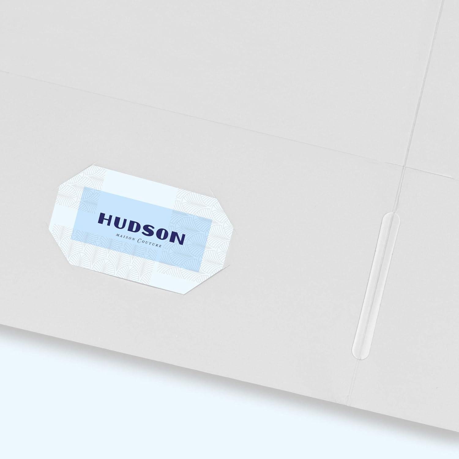imageAvery Two Pocket Folders Holds up to 40 Sheets Business Card Slot 25 White Folders 47991White