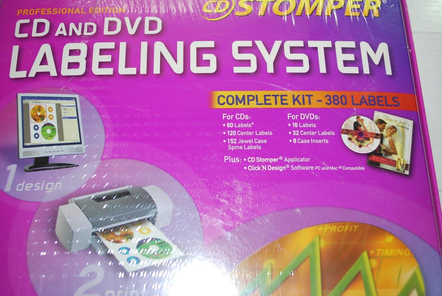 imageCD Stomper CDDVD Labeling System 380 Labels and Software