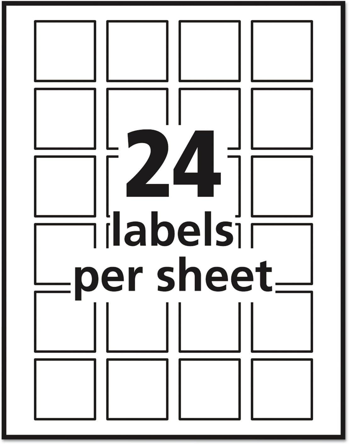imageSquare Labels with Sure Feed and TrueBlock 15 x 15 White 600Pack