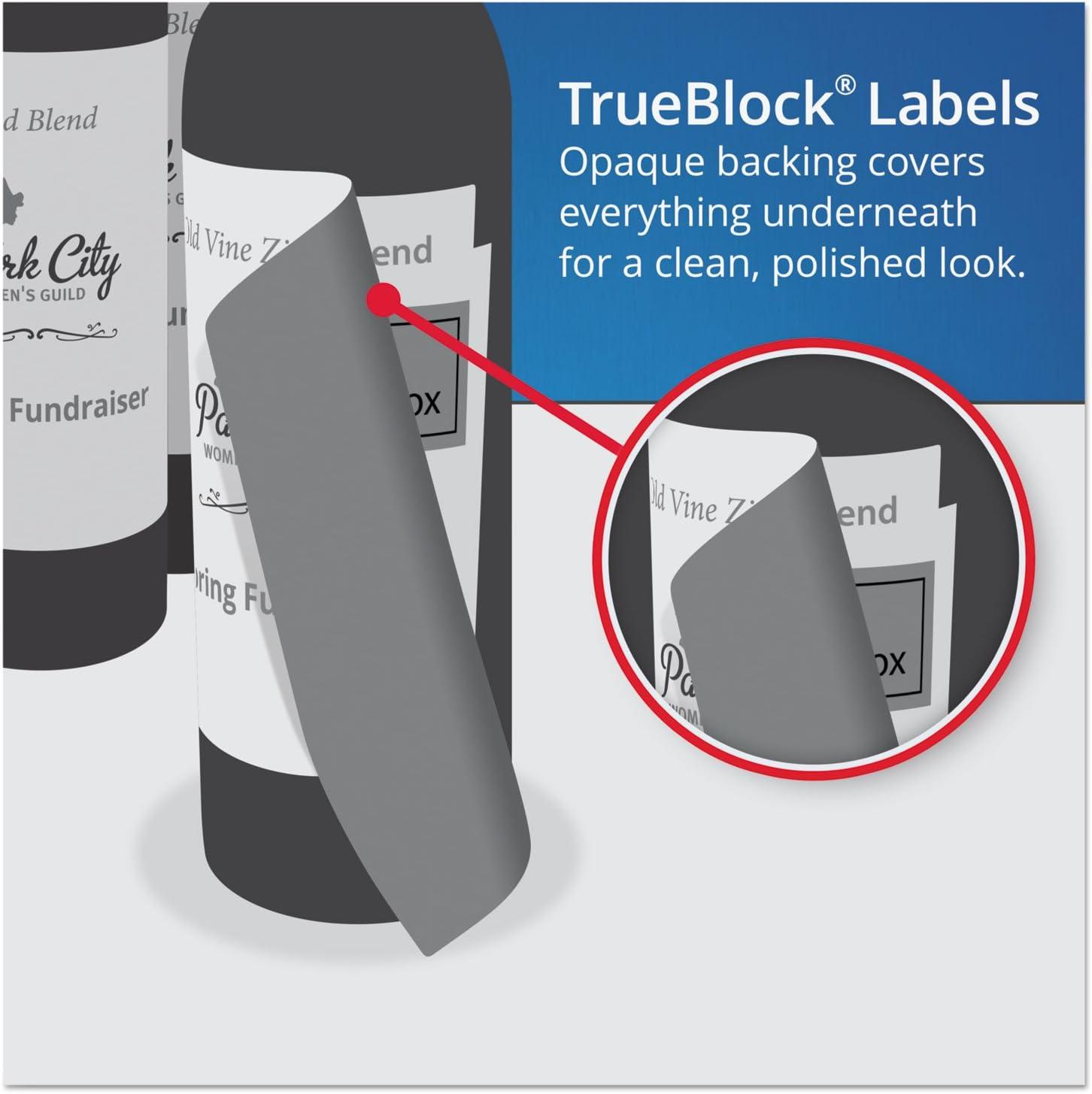 imageSquare Labels with Sure Feed and TrueBlock 15 x 15 White 600Pack