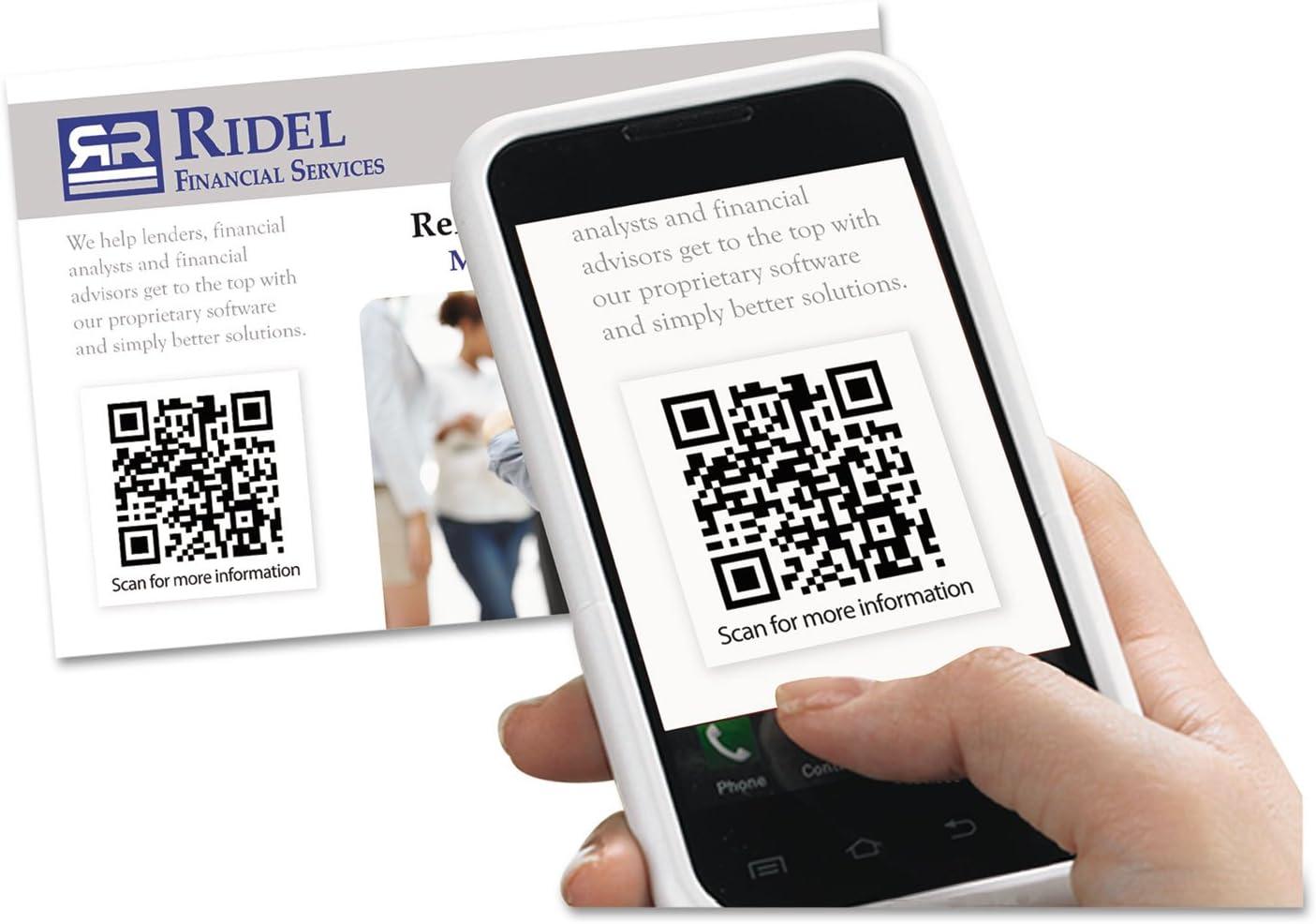 imageSquare Labels with Sure Feed and TrueBlock 15 x 15 White 600Pack